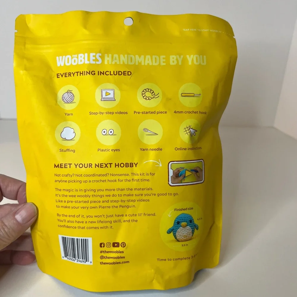The Woobles‎ Pierre The Penguin Learn to Crochet Kit for Beginners